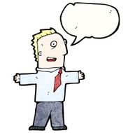 cartoon excited businessman N7