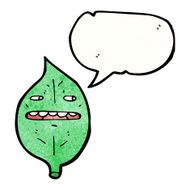 cartoon leaf with face N11