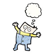 Cartoon Boy Thinking N13