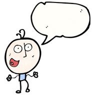 cartoon happy doodle man N18