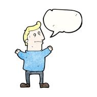 cartoon man with speech bubble N45