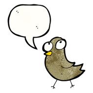 cartoon little bird N28