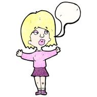 cartoon woman making a choice N3