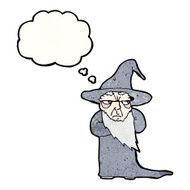 cartoon wizard with thought bubble N24