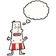 cartoon embarrassed man in underpants N4