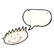 child&#039;s drawing of a boy&#039;s face