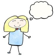 child&#039;s drawing of a happy woman N9