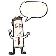 cartoon stressed businessman N9