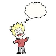 stressed boy cartoon