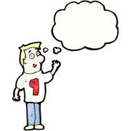cartoon man in shirt number nine N4