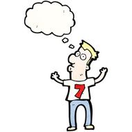 cartoon man in shirt number seven N4