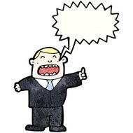 shouting boss cartoon N4