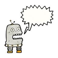 cartoon talking robot N2