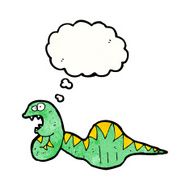 cartoon fat snake N20