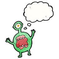 Cartoon monster N143