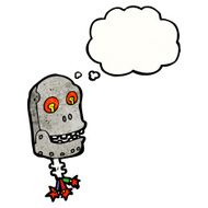 cartoon robot head N87