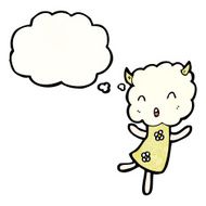 cute little cloud monster cartoon N5