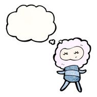 cute little cloud monster cartoon N8