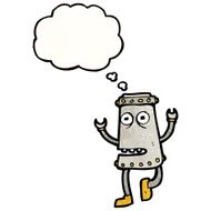 cartoon dancing robot N7