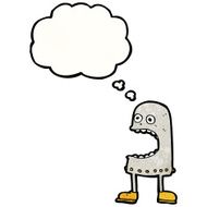 cartoon robot with thought bubble N205