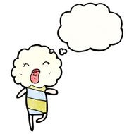 cute little cloud creature sticking out tongue N4