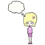 cartoon blond woman N16