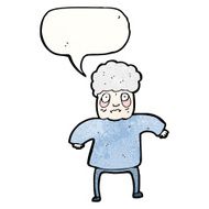 cartoon old lady N14