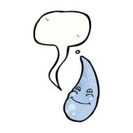cartoon raindrop with face N2
