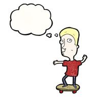 Cartoon Boy On Skateboard N21