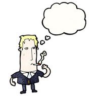 Cartoon Man Smoking Cigarette N3