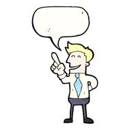 cartoon businessman with great idea N13