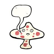 cartoon toadstool N113