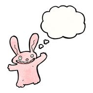 cartoon pink rabbit N55