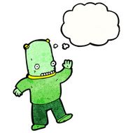 cartoon space alien N77