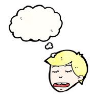 cartoon boy with thought bubble N20