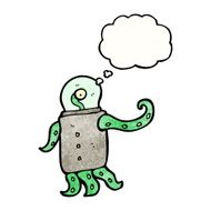 cartoon space alien N78