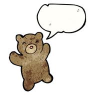 cartoon teddy bear N236