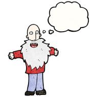 cartoon friendly old man N2