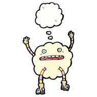 cartoon cloud monster N22