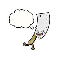 Cartoon Meat Cleaver N16