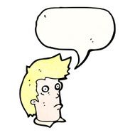 cartoon staring man N34