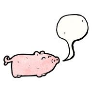 cartoon oinking pig N2
