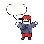 cartoon boy with speech bubble N21