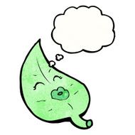 cartoon leaf with face N13
