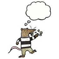 cartoon smoking rat N3