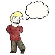cartoon bashful man N2