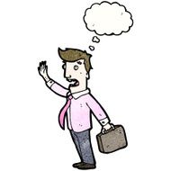 cartoon panicking businessman N2