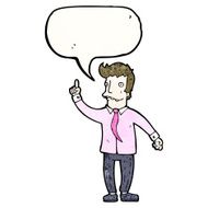 cartoon man explaining idea N13
