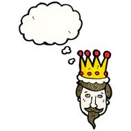 cartoon king&#039;s head N5