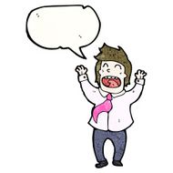 excited businessman cartoon N3